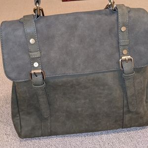 Suede backpack/purse